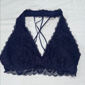 NWT Gilly Hicks Navy Lace Bralette